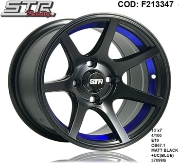 AROS # 13X7 4X100 ET0 MB-BL 37099G